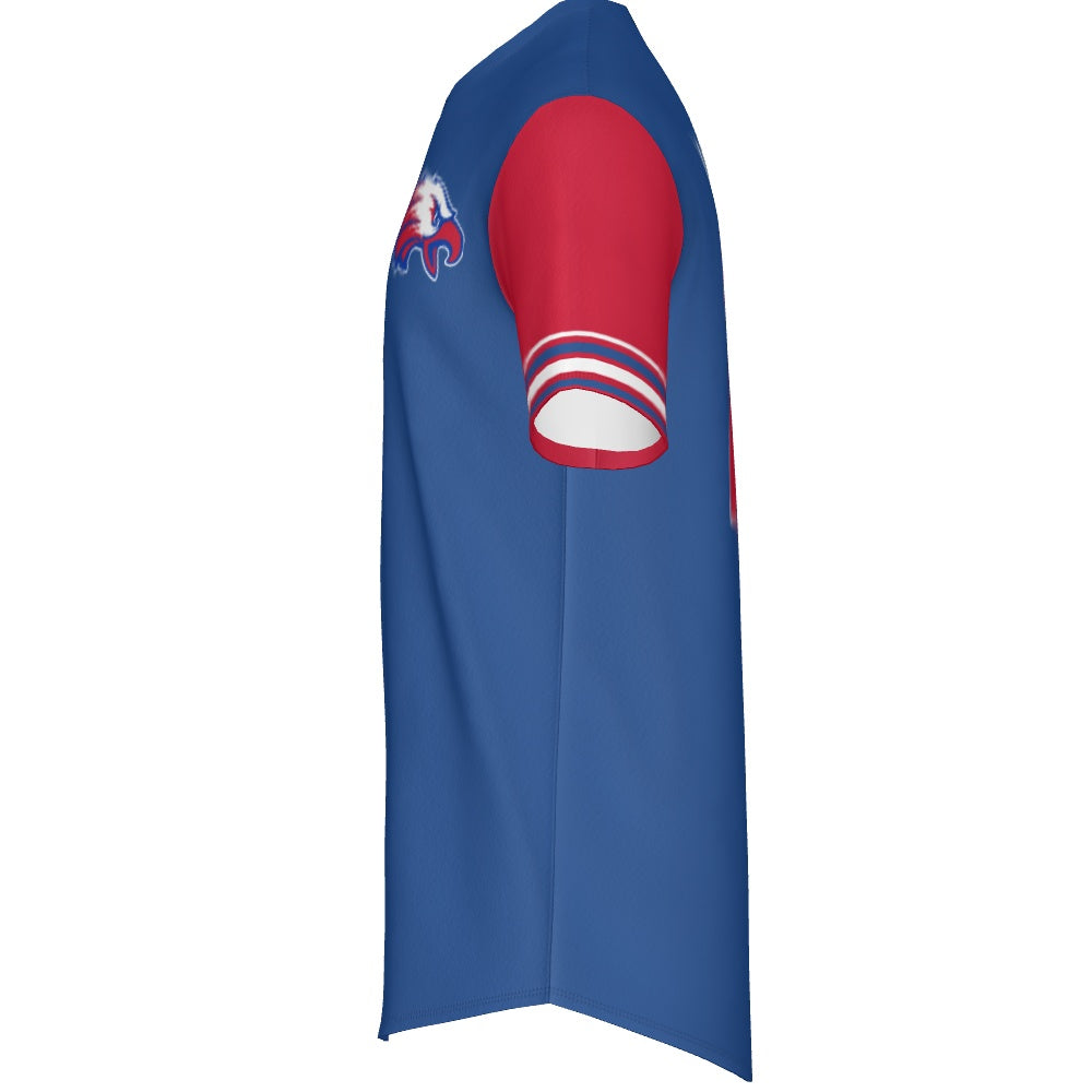 Men's Baseball V Neck Short Sleeve Jersey - Dugout