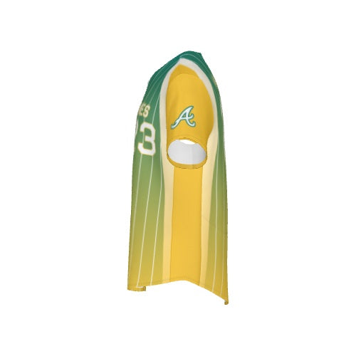 Men's Baseball Full Button Jersey - Pinstripes 2