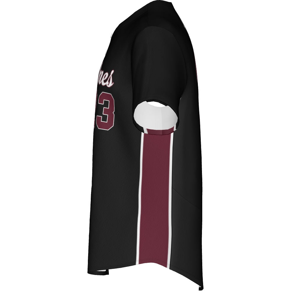 Men's Baseball Full Button Jersey - Shadow