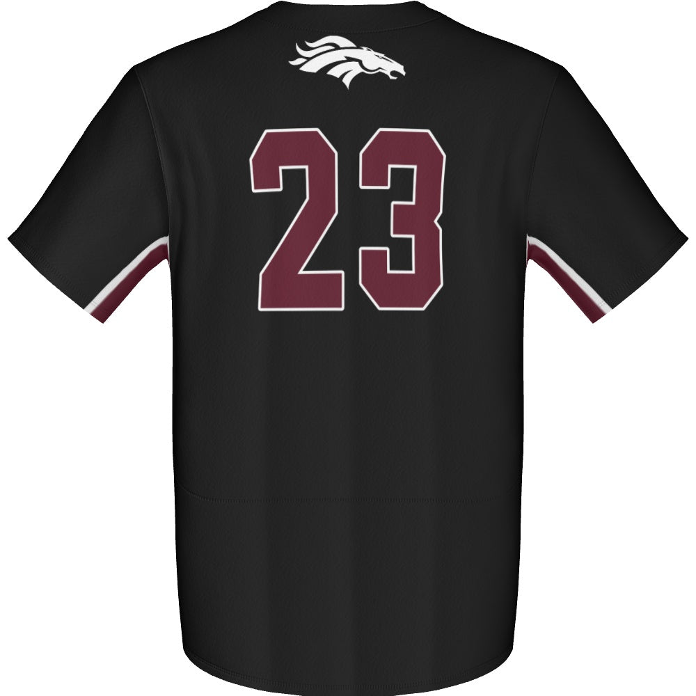 Men's Baseball Full Button Jersey - Shadow
