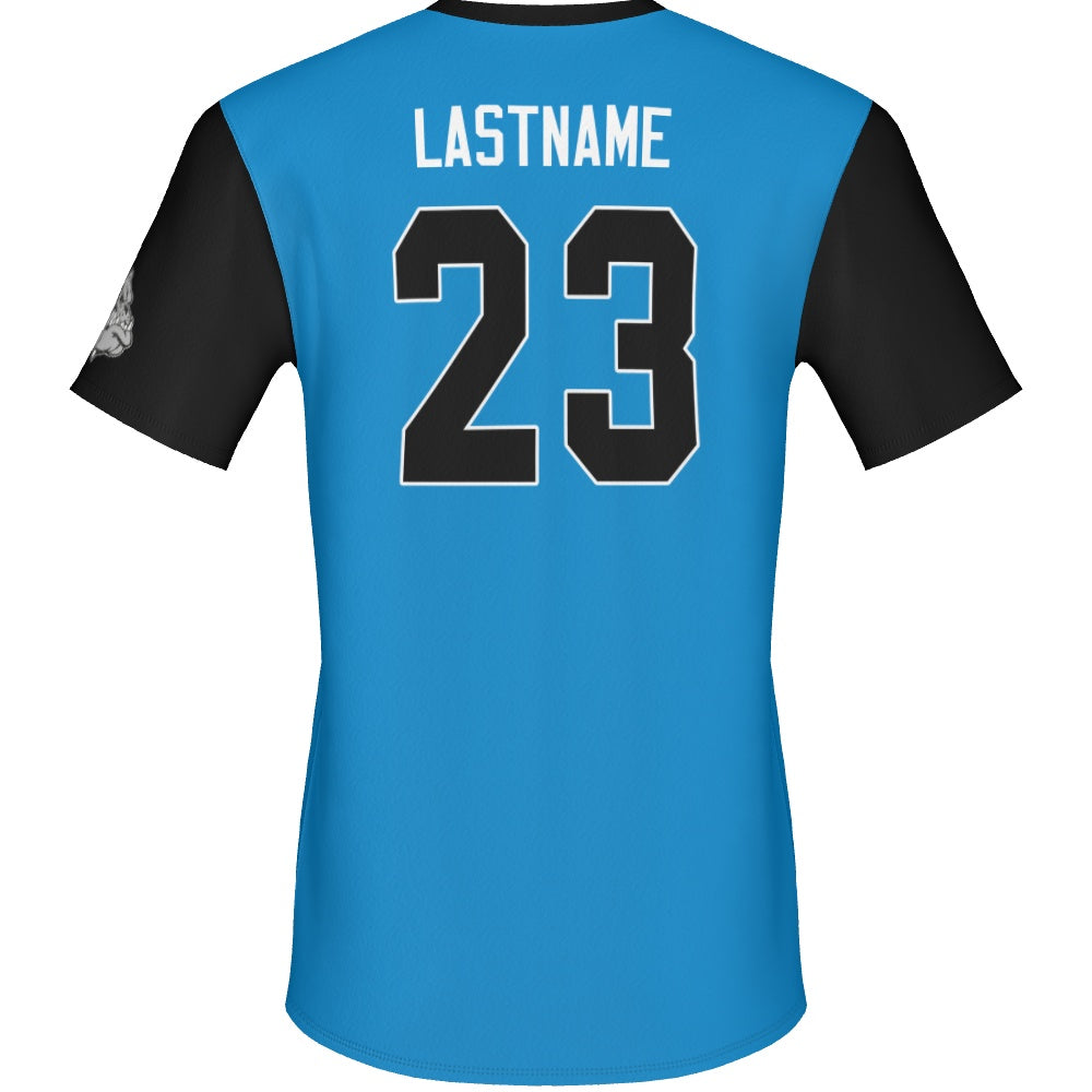 Men's Baseball Short Sleeve V Neck Jersey  - Classic