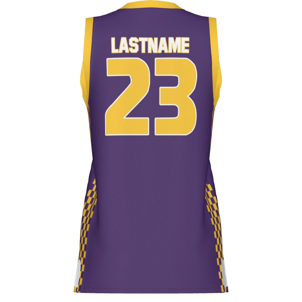Women's Basketball Jersey - Checkerboard