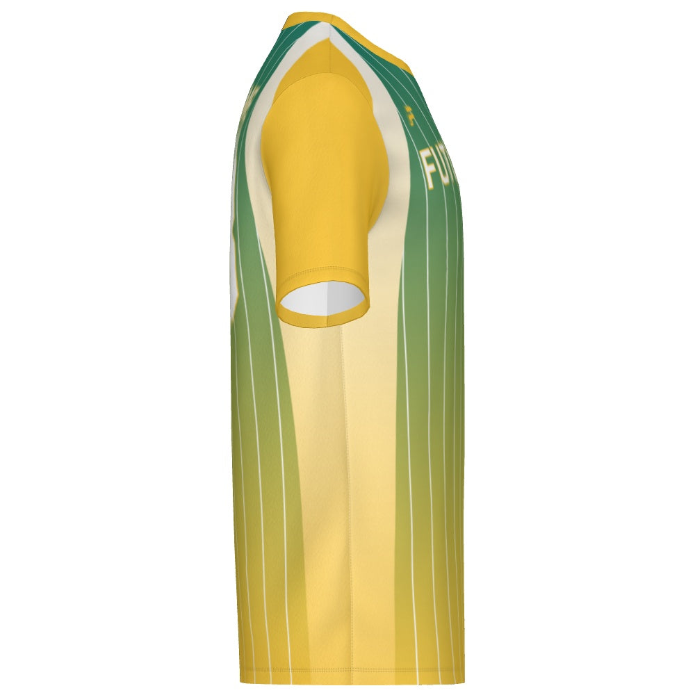 Mens Short Sleeve Crew Neck Jersey - Pinstripes 2