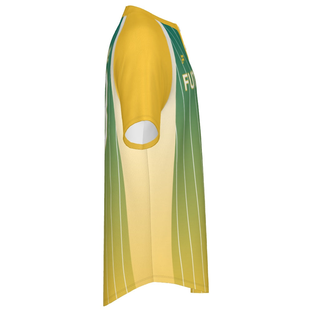 Men's Baseball 2 Button Jersey - Pinstripes 2