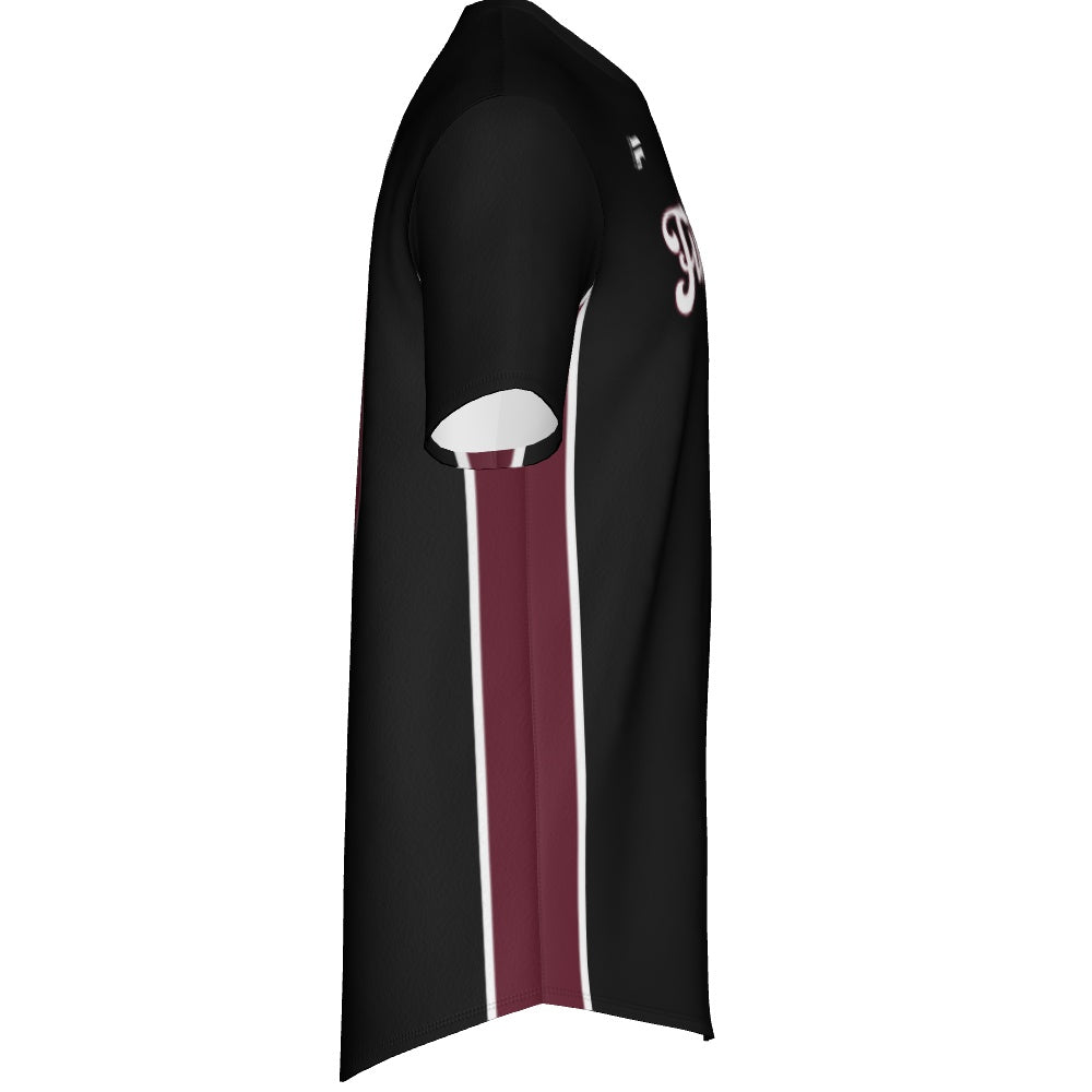 Men's Baseball Short Sleeve V Neck Jersey - Shadow