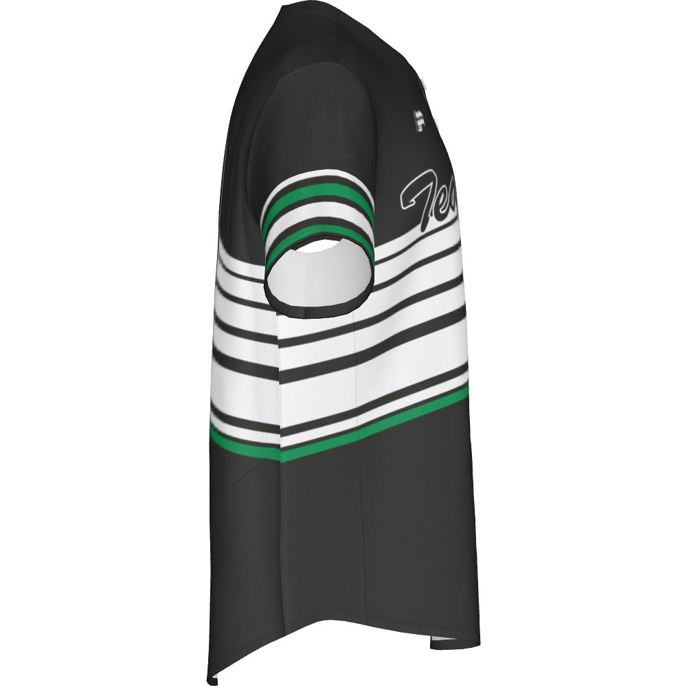 Men's Baseball Full Button Jersey  - Greenlight