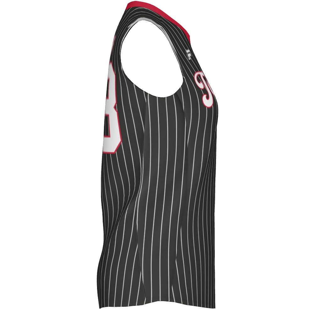 Women's Sleeveless Jersey - Pinstripe 1