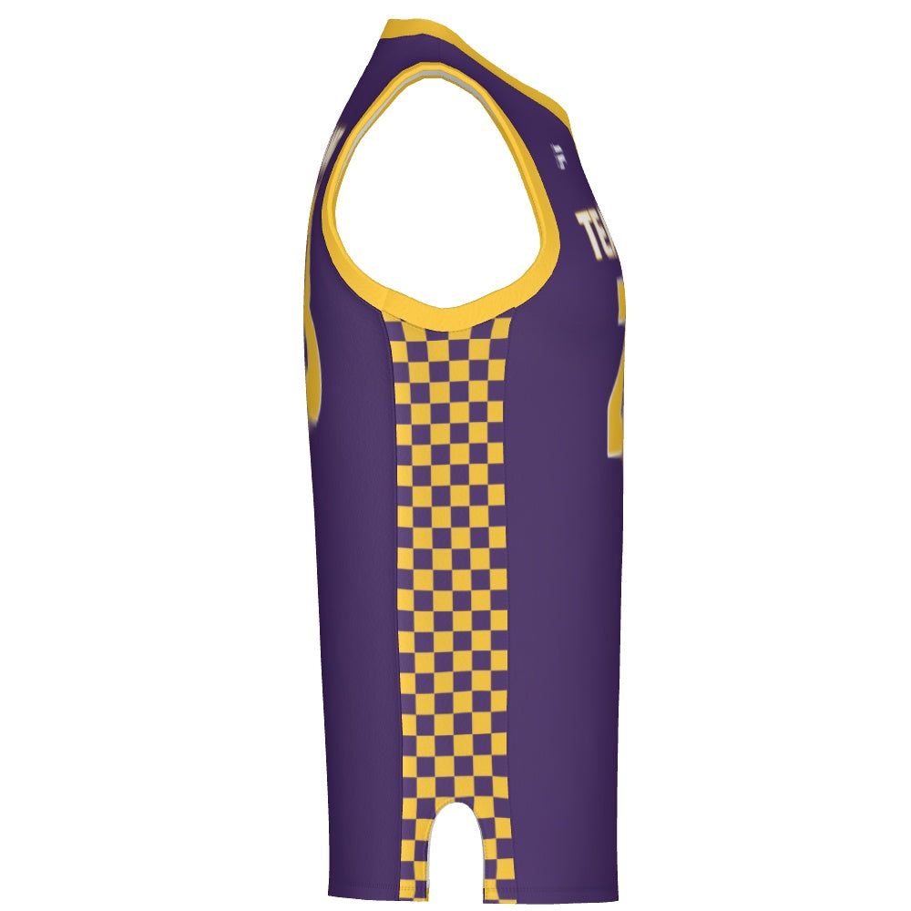 Men's Basketball Jersey - Checkerboard