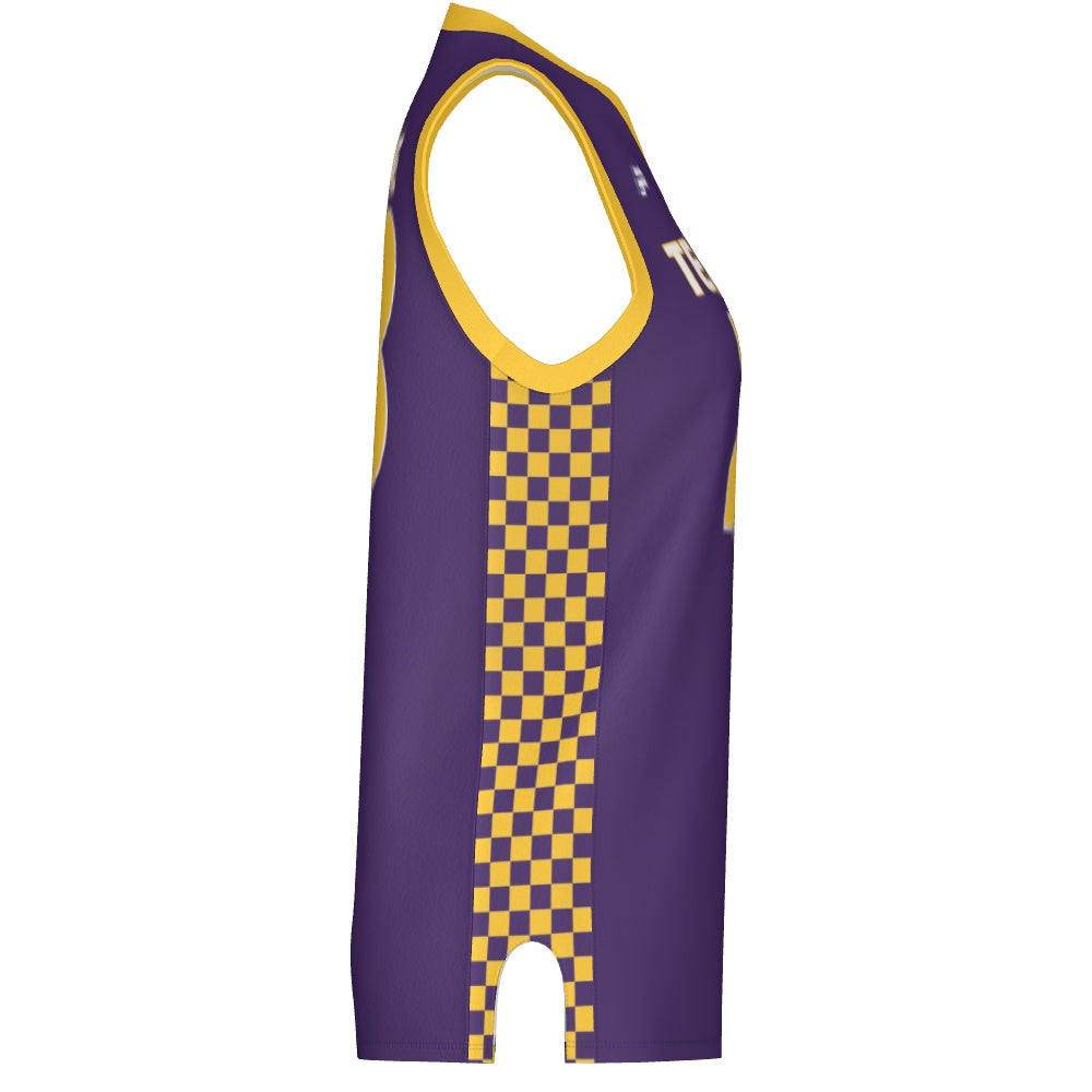 Women's Basketball Jersey - Checkerboard