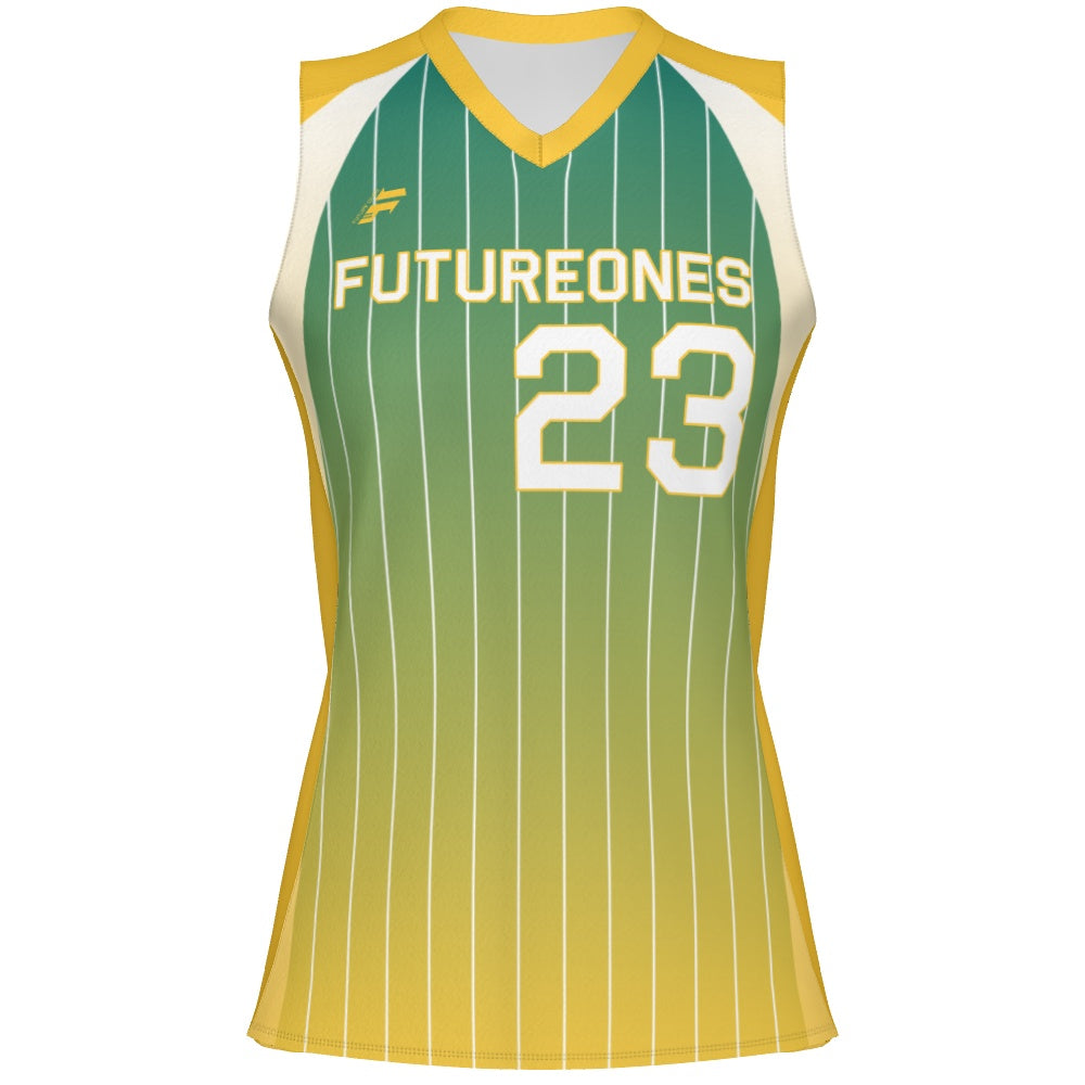 Women's Sleeveless Jersey - Pinstripes 2