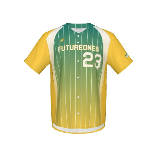 Men's Baseball Full Button Jersey - Pinstripes 2