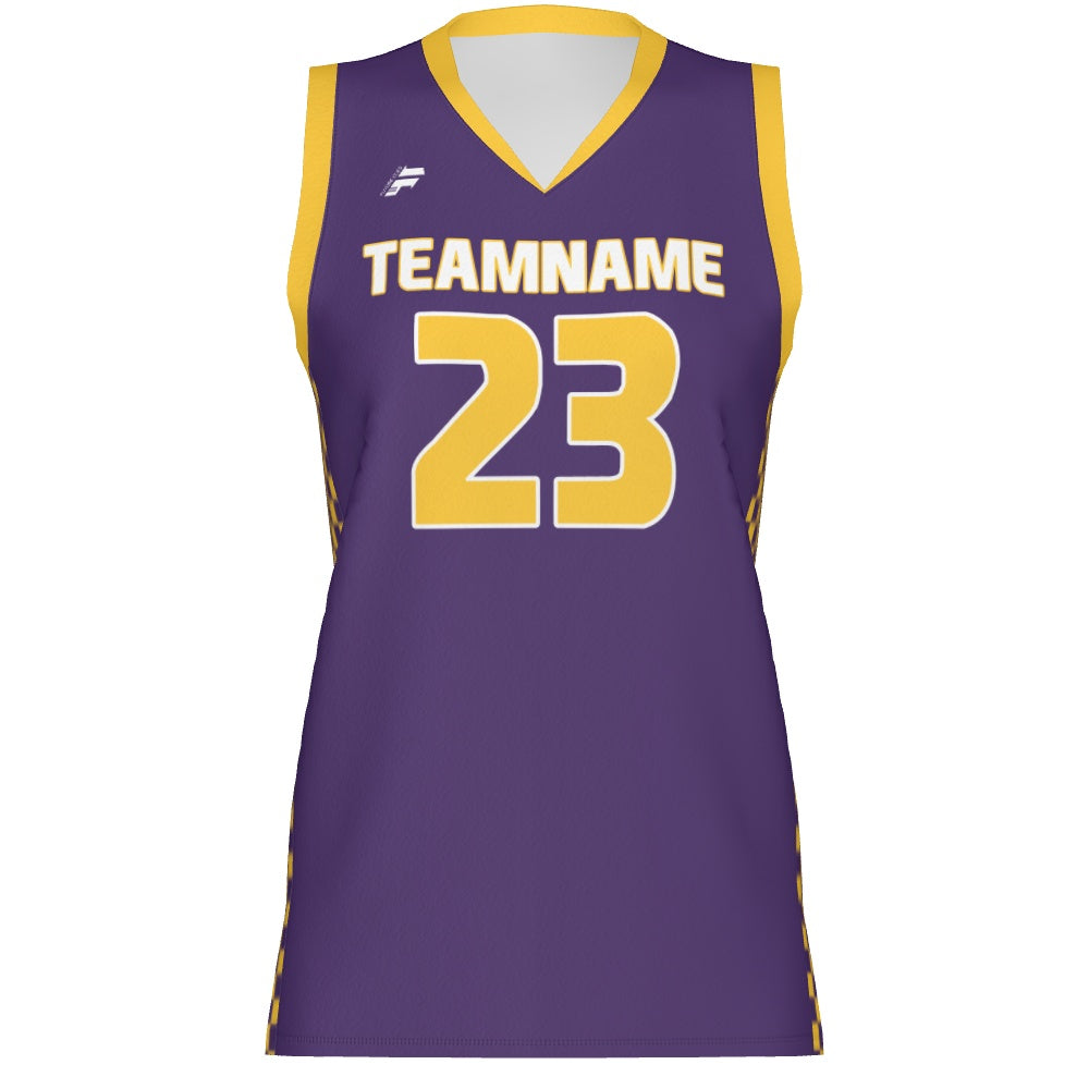 Women's Basketball Jersey - Checkerboard